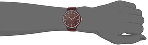 Nine West NW2066BYRG Reloj Análogo para Mujer, color Rojo