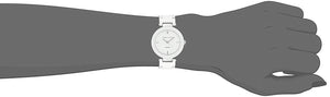 Anne Klein Women's AK/1019WTWT Diamond-Accented Watch with Ceramic Bracelet