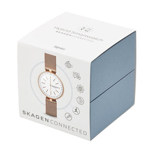 Skagen SKT1404 Smartwatch para Mujer, color Blanco/Rosa