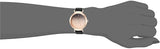 Nine West Women's NW/2288RGBK Rose Gold-Tone and Black Strap Watch