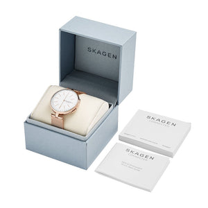 Skagen SKT1404 Smartwatch para Mujer, color Blanco/Rosa