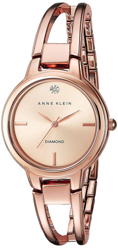 anne klein h06104.4 abierto enlace con esfera de diamante reloj de pulsera