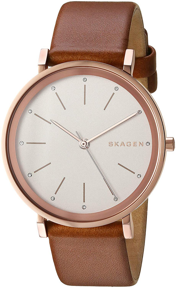 Skagen SKW2488 Classic Analog Watch with Crystals on Markers for Women