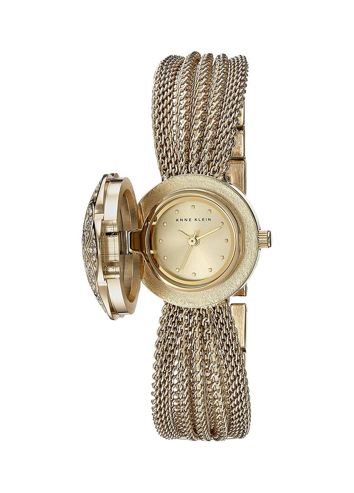 Anne Klein AK/1046CHCV Reloj para Mujer, Redondo, Análogo, color Oro